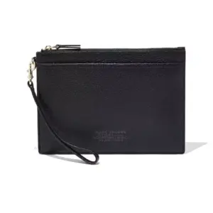 MARC JACOBS THE LEATHER SMALL WRISTLET BLACK