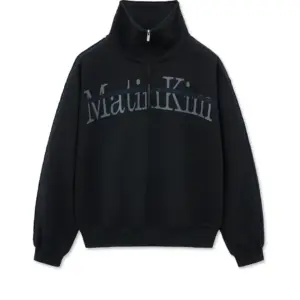 MATIN KIM Cut Out Half Zip Sweatshirt